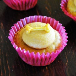 Sweet Potato Pupcakes with yogurt & cumin frosting