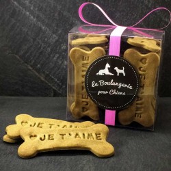 Biscuits personnalisés pour chiens OS D'AMOUR