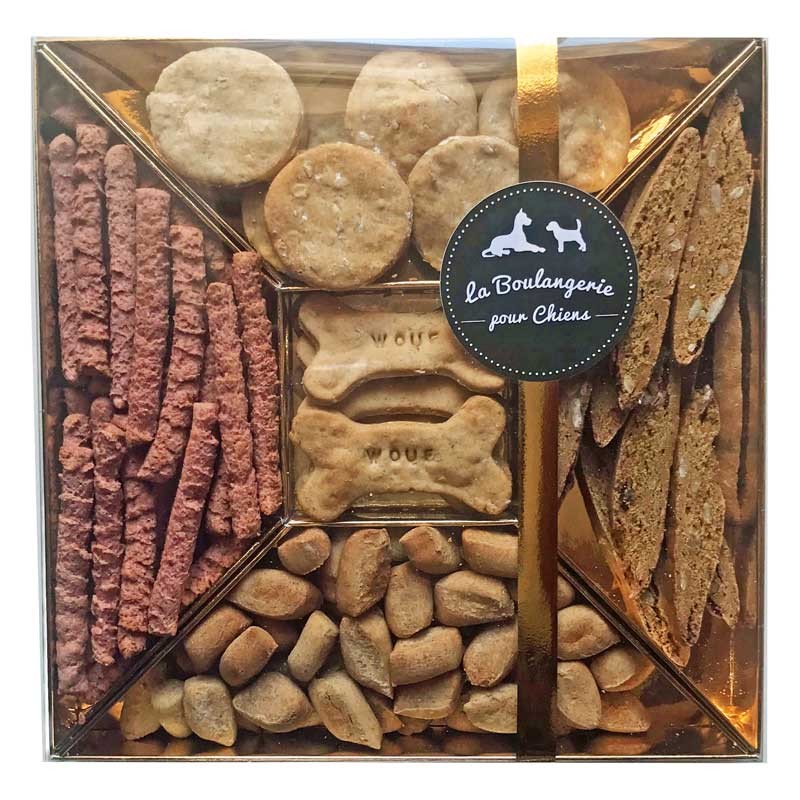 Coffret Luxe Biscuits BIO  Coffret cadeau pour les gros chiens