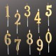Number candles in gold