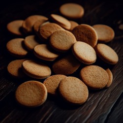 Petits biscuits ronds au miel bio